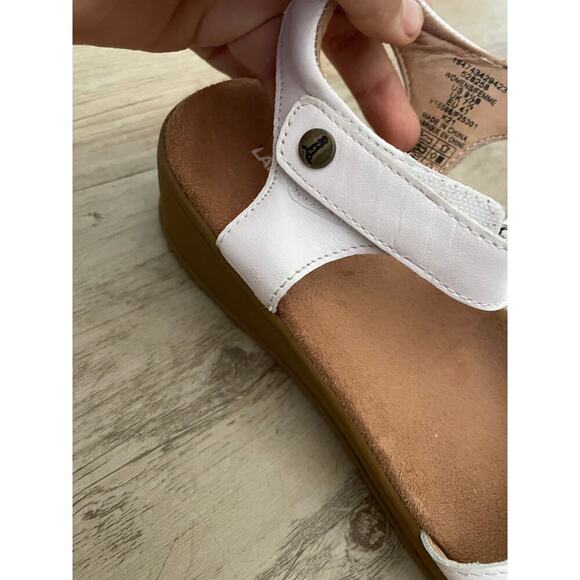 Land's End Women's White Slingback Wedge Sandals Size 9.5 Casual - Picture 6 of 6